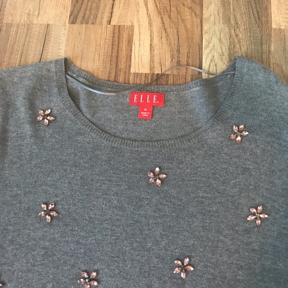 Elle grey sparkle sweater, medium - Picture 2 of 7